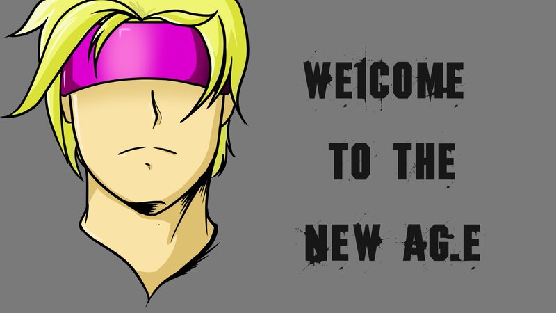 Anime Character with Headband — Gray, Neutral