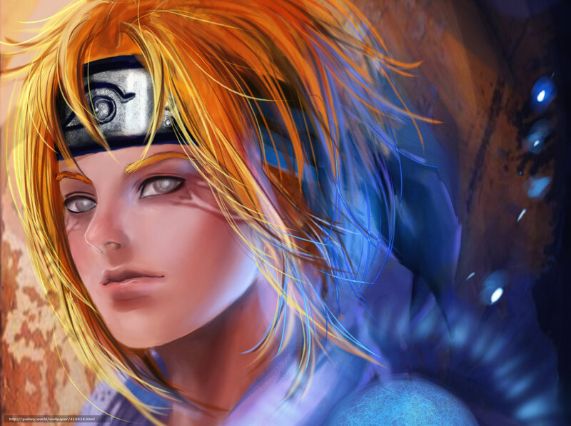 Anime Character with Headband — Orange