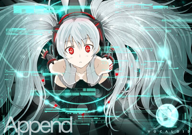 Anime character with headphones