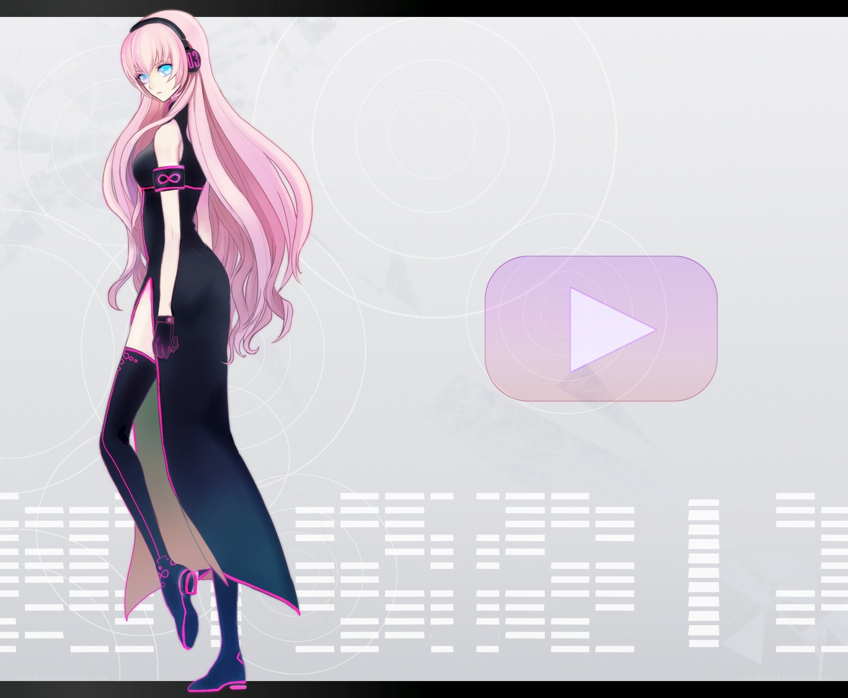 anime character with headphones
