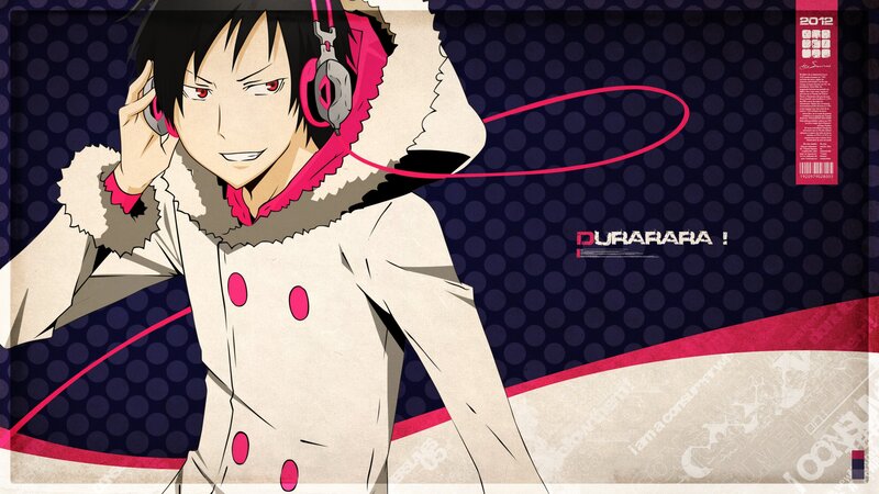 Anime character with headphones