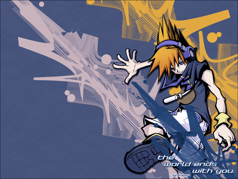 anime character with headphones