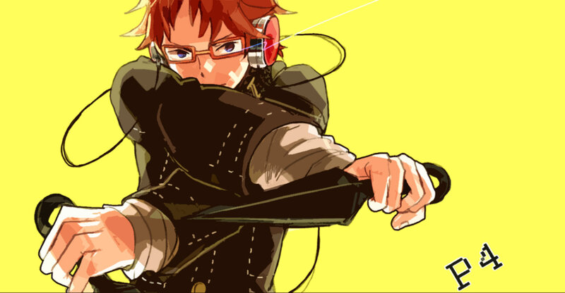 anime character with headphones