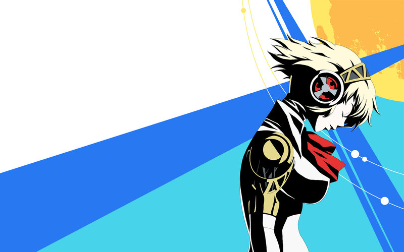 anime character with headphones