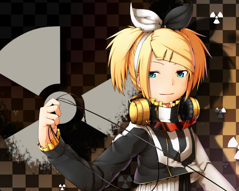 Anime character with headphones
