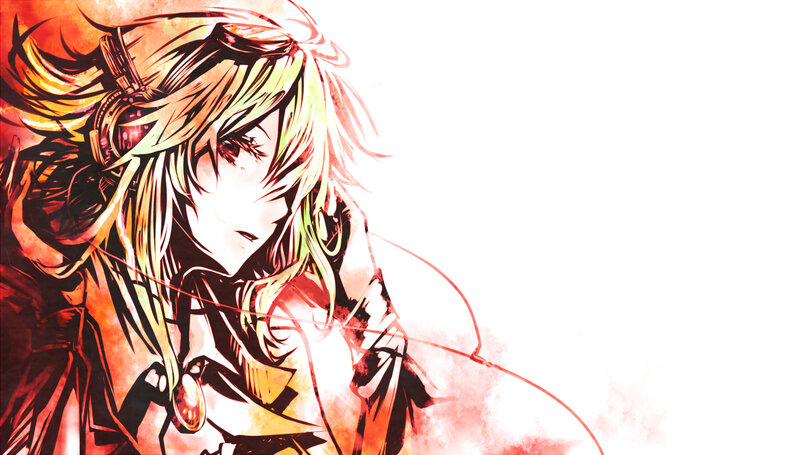 anime character with headphones