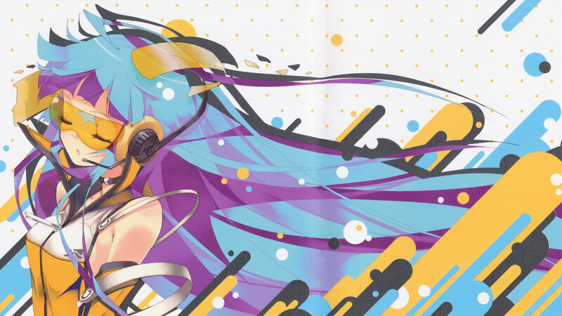 anime character with headphones