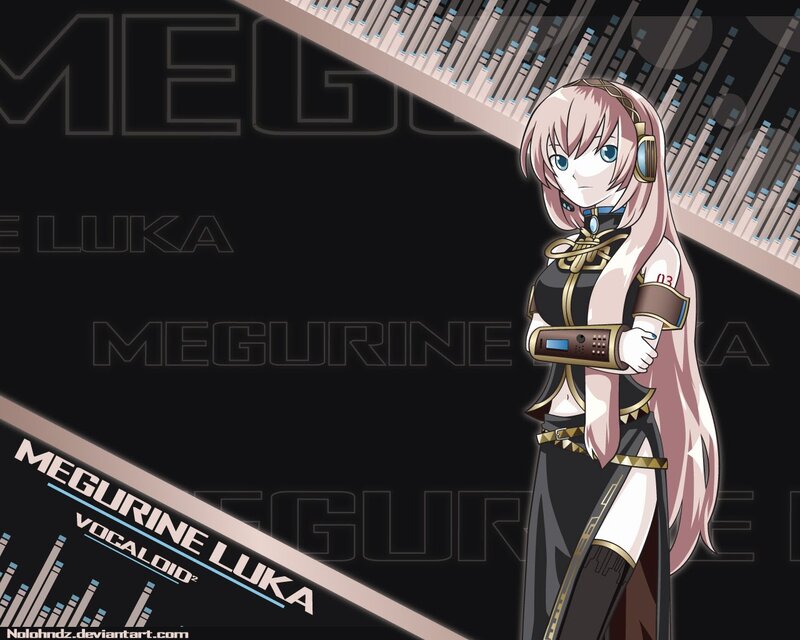 Anime Character with Headphones — Black, Dramatic, Digital Art, Keyboard