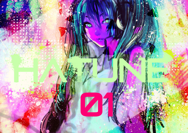 Anime Character with Headphones — Purple, Vibrant, Energetic