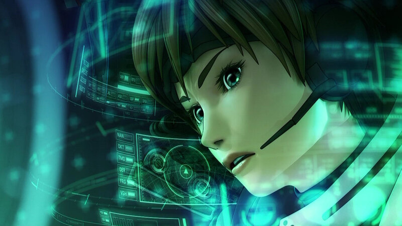 Anime Character with Headset — Green