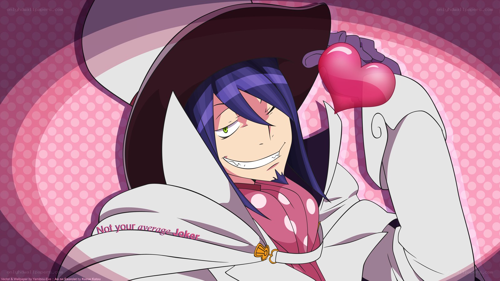 Anime character with heart