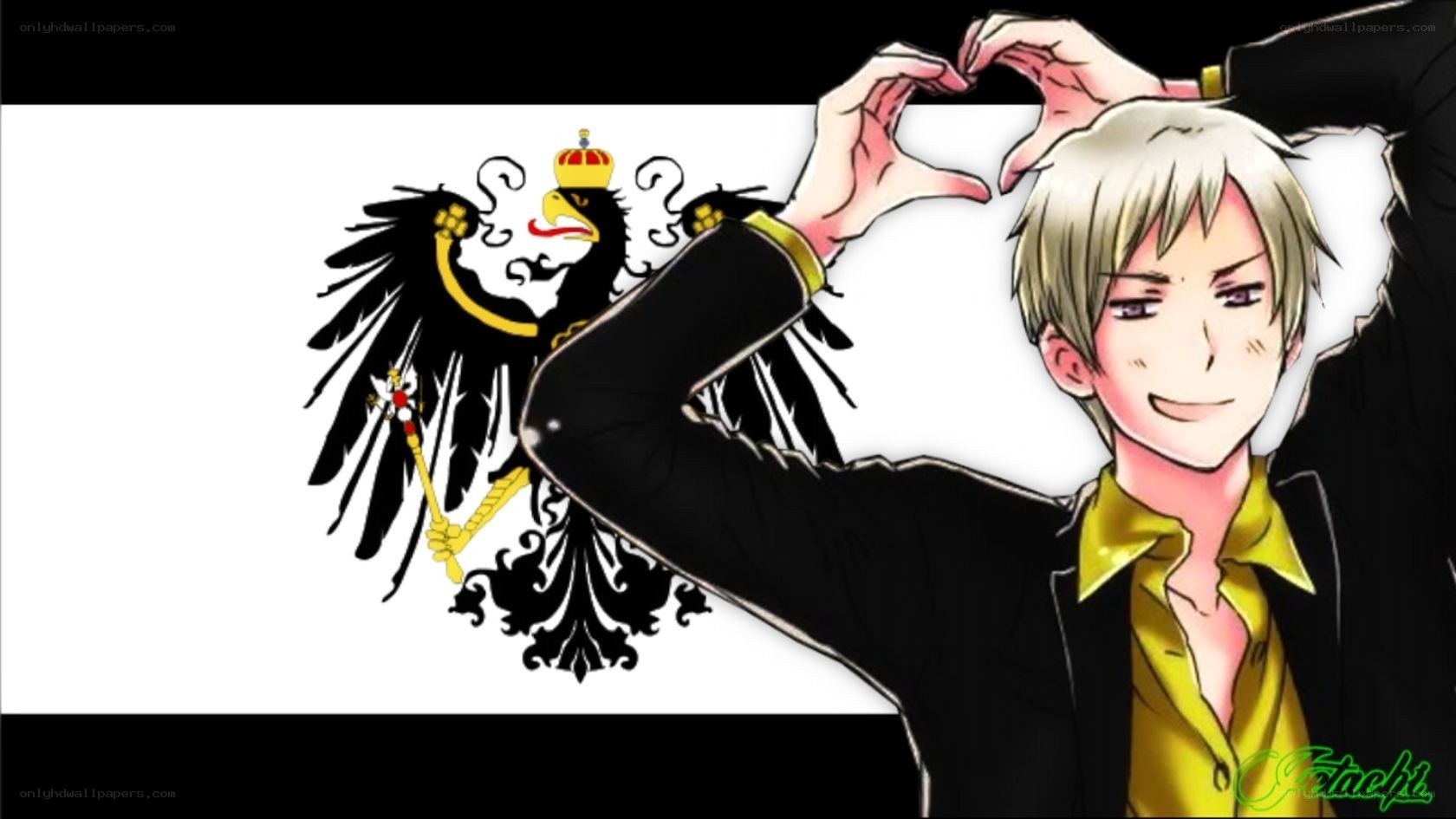 anime character with heart gesture