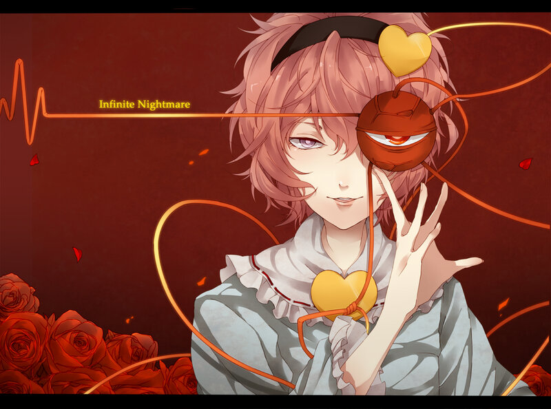 Anime Character with Heart — Red