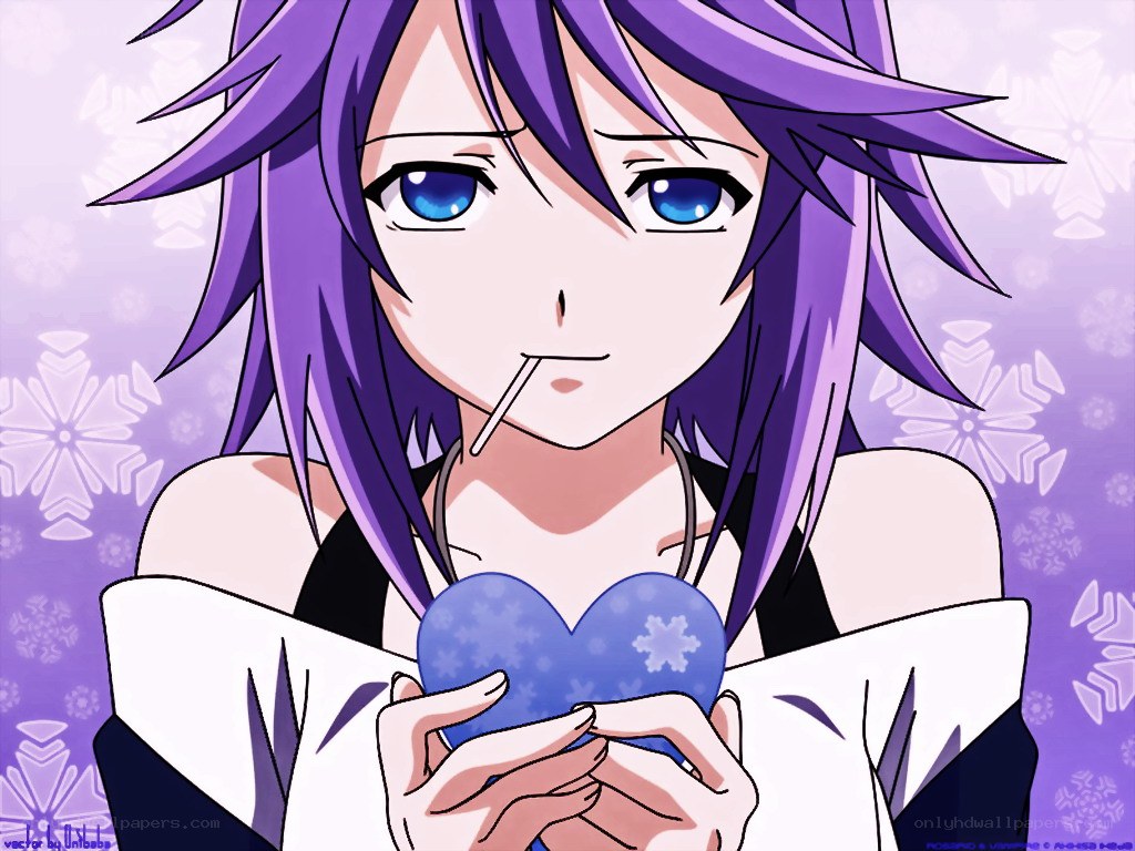 anime character with heart