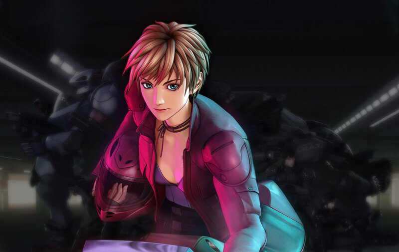 anime character with helmet