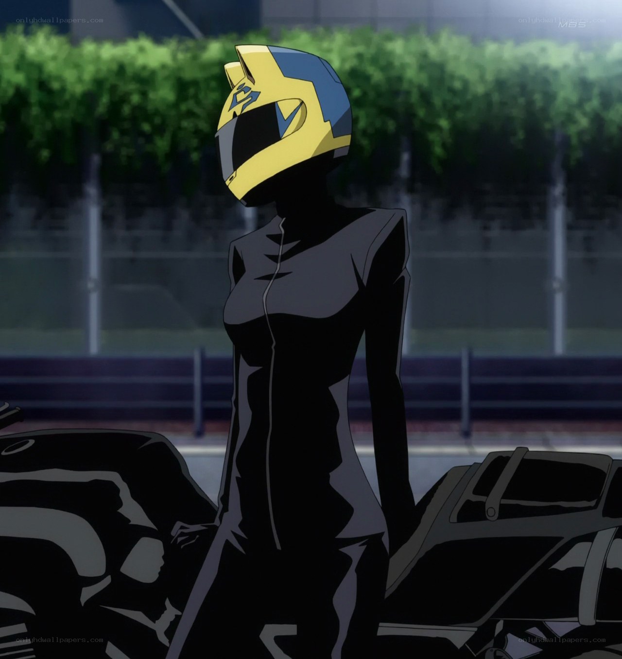 anime character with helmet