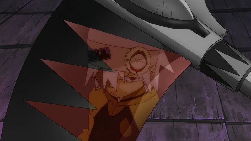 Anime Character with Helmet — Black, Dramatic, Weapon