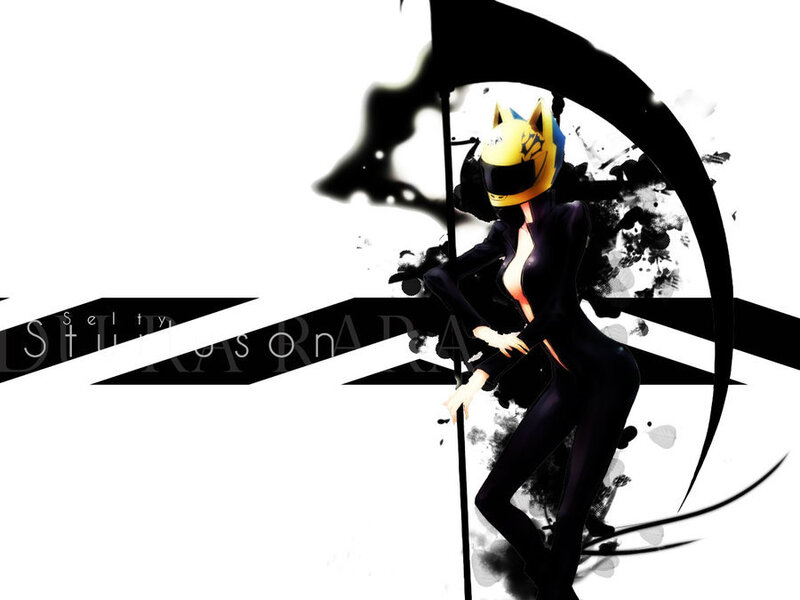 Anime Character with Helmet — Black