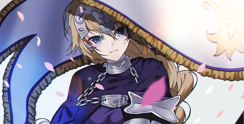 Anime Character with Helmet — Blue