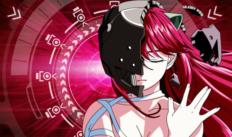 Anime Character with Helmet — Red