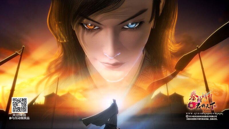 Anime Character with Heterochromia — Orange