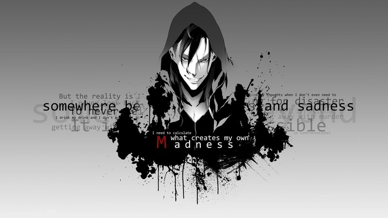 Anime Character with Hood — Black, Dark, Dramatic
