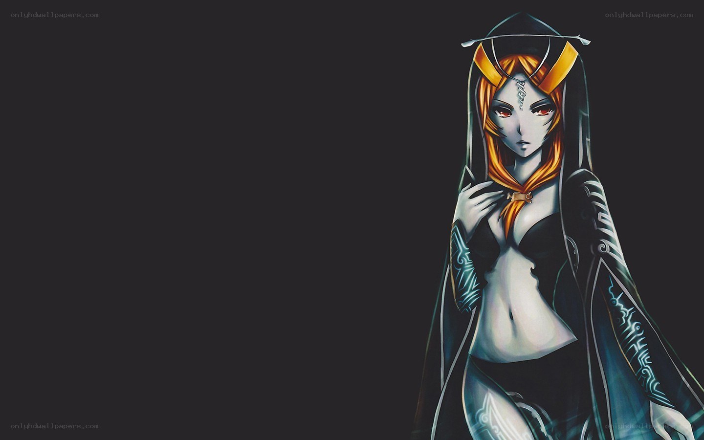 anime character with hooded cloak