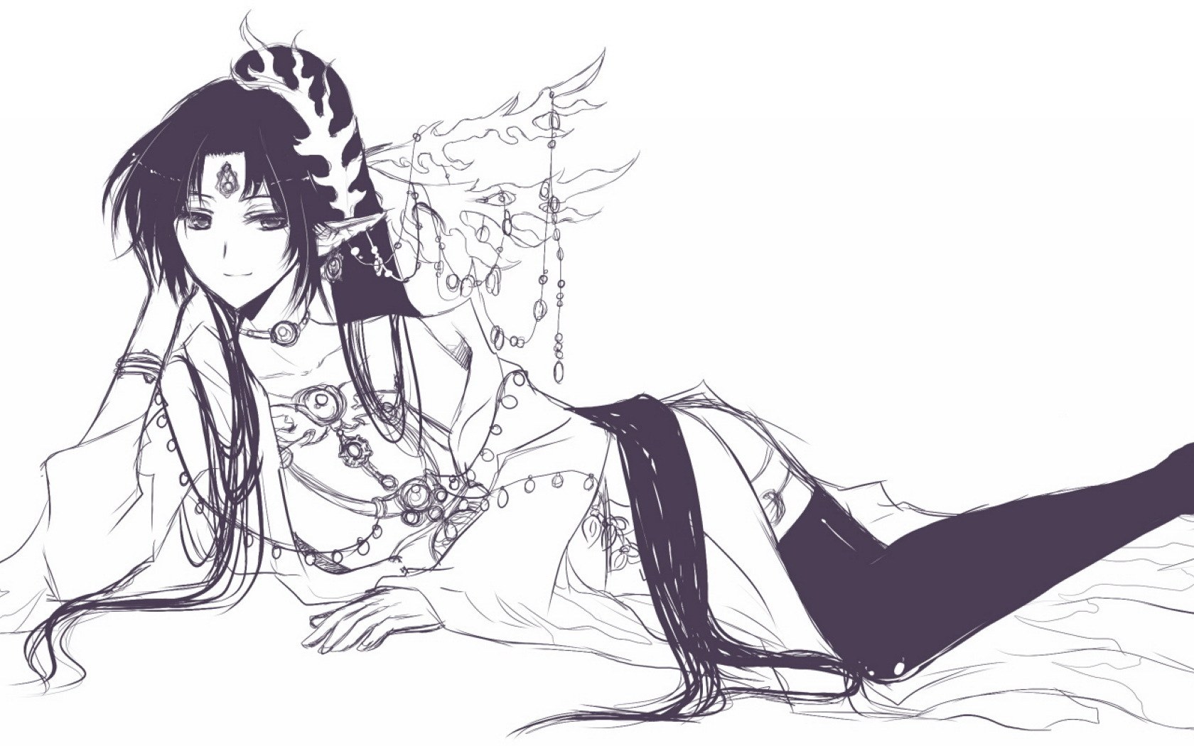 anime character with horns