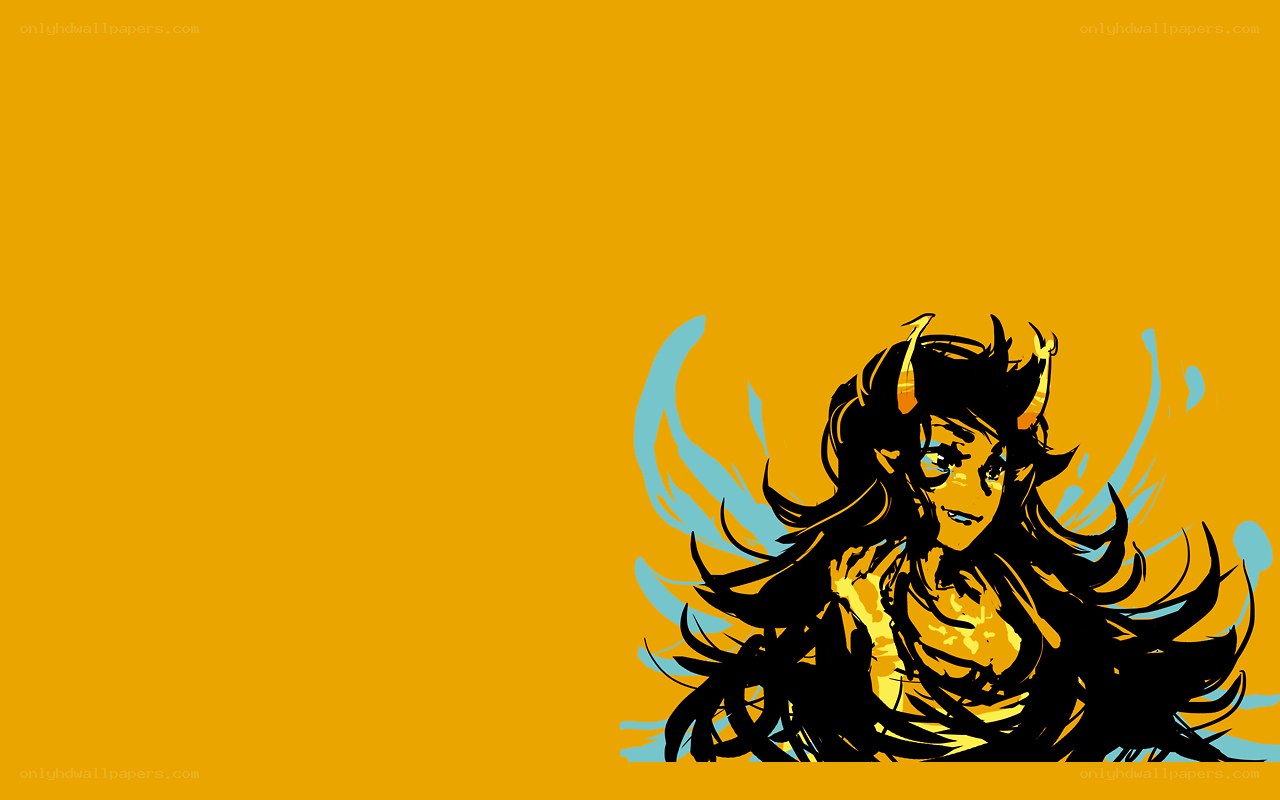 anime character with horns