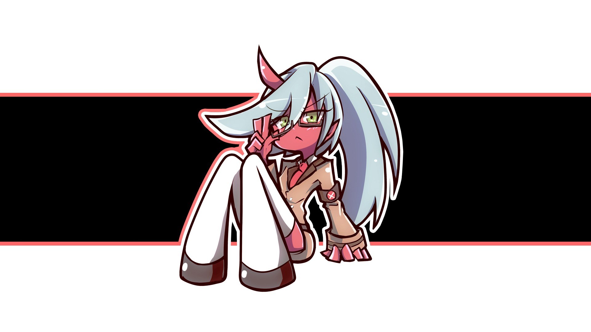 anime character with horns