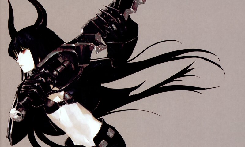 Anime Character with Horns — Black