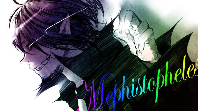 Anime Character with Horns — Purple, Dramatic, Manga