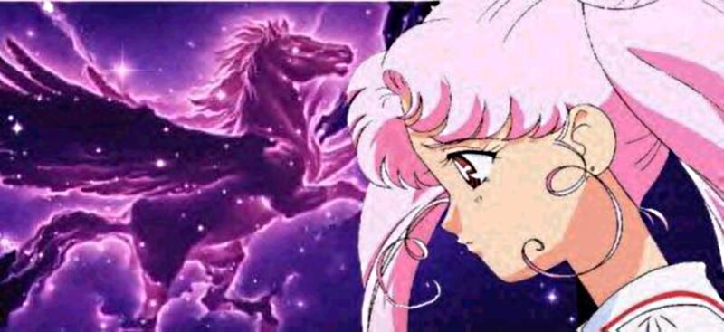 Anime Character with Horse — Purple