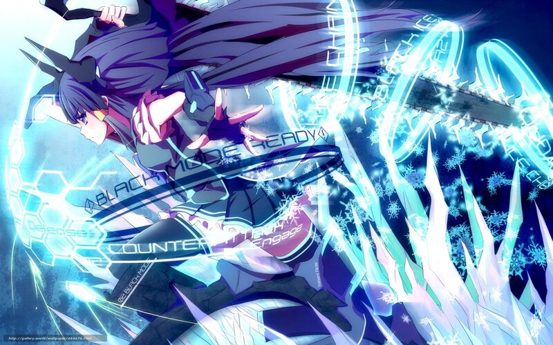 anime character with ice attack