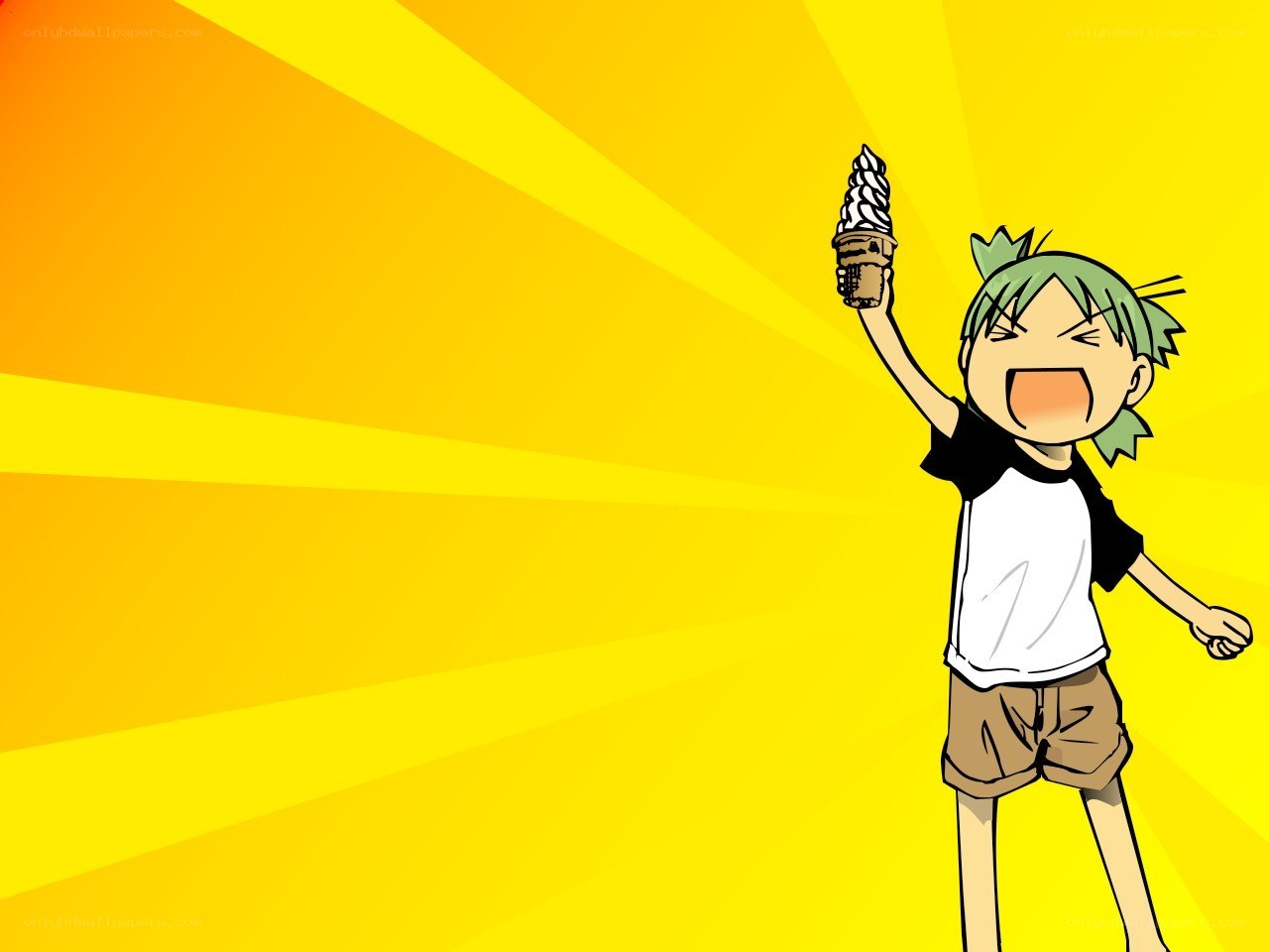 anime character with ice cream