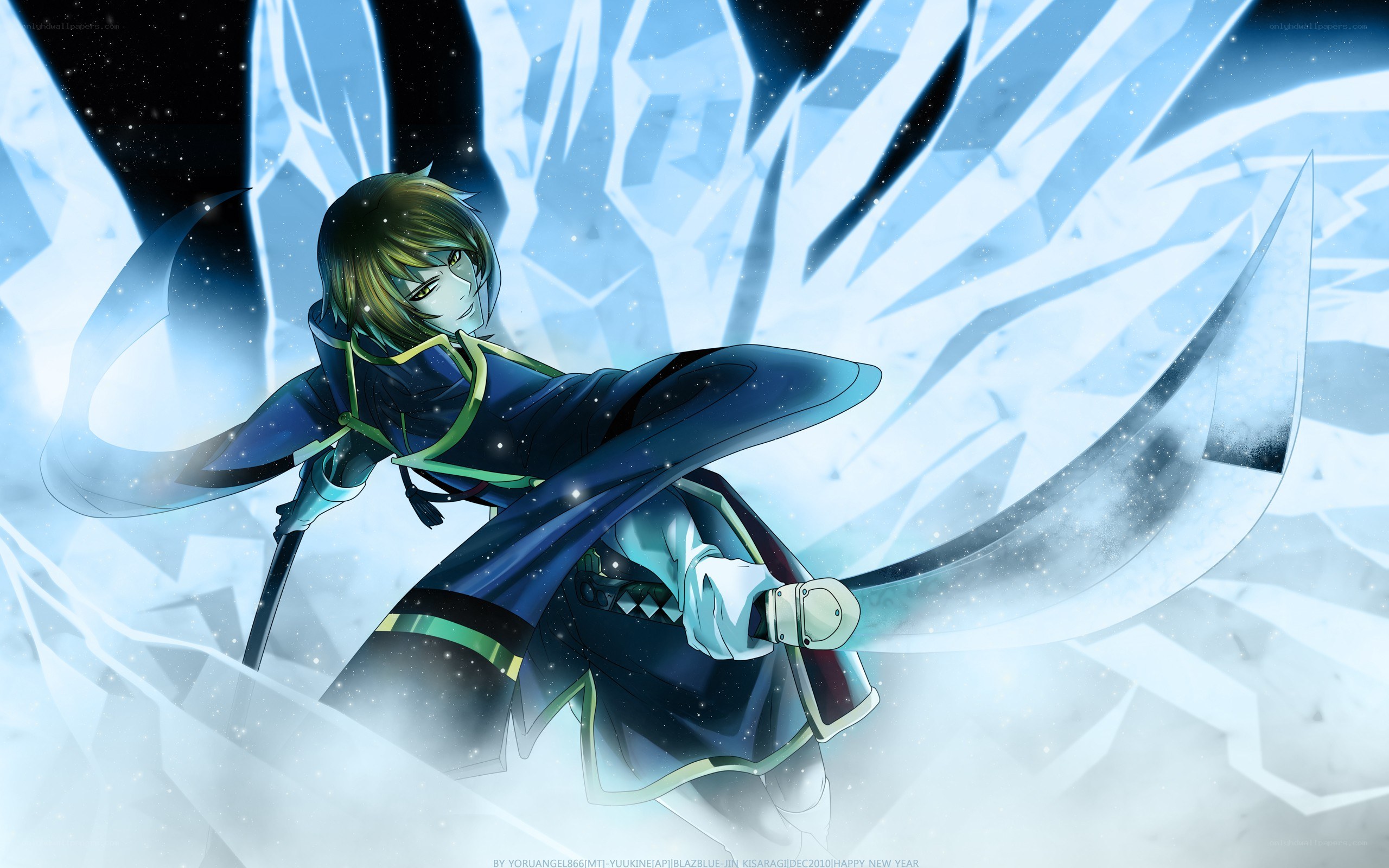 anime character with ice powers