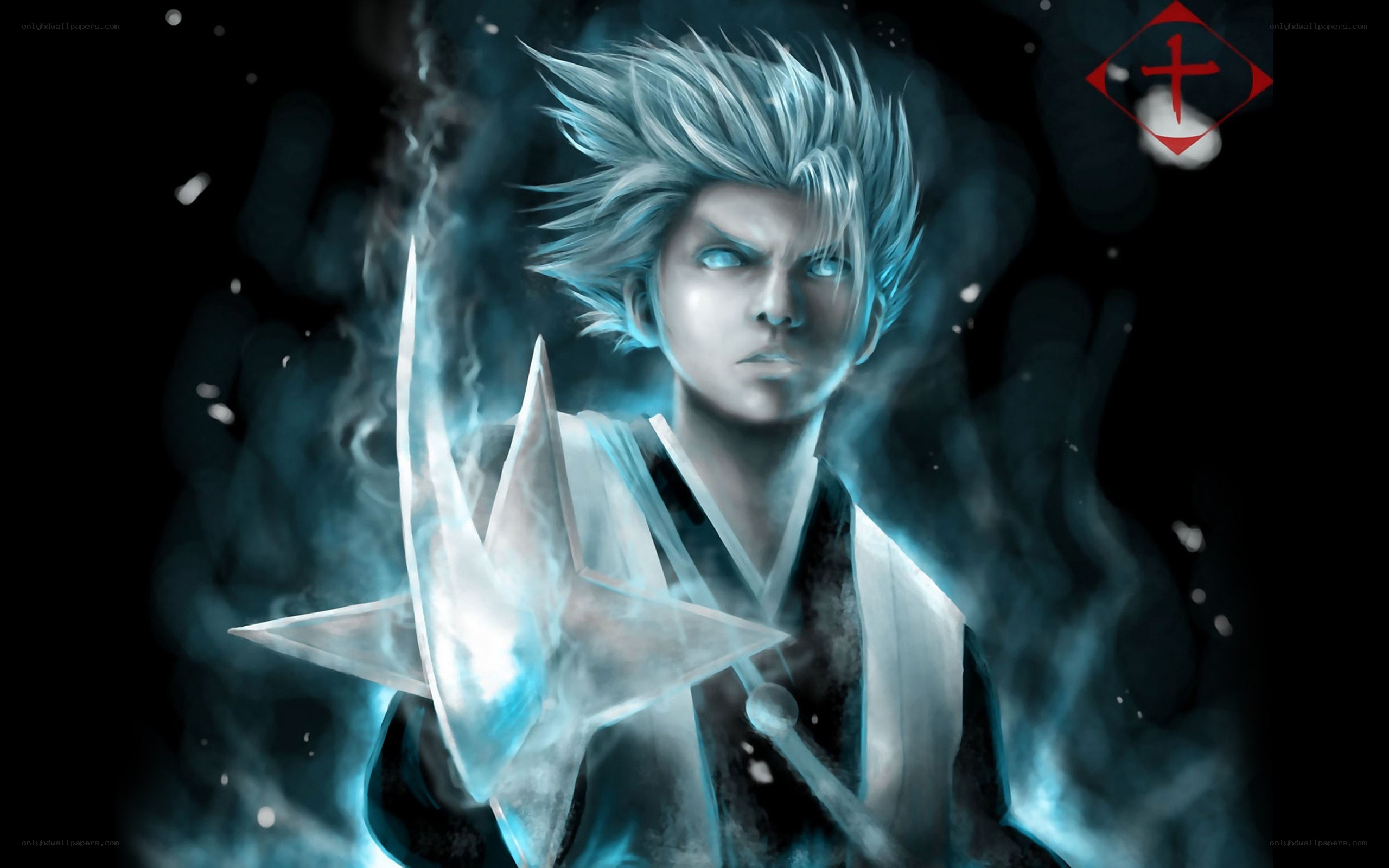 anime character with ice powers