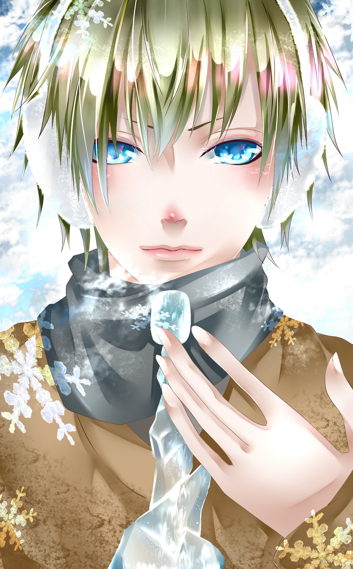 anime character with ice powers
