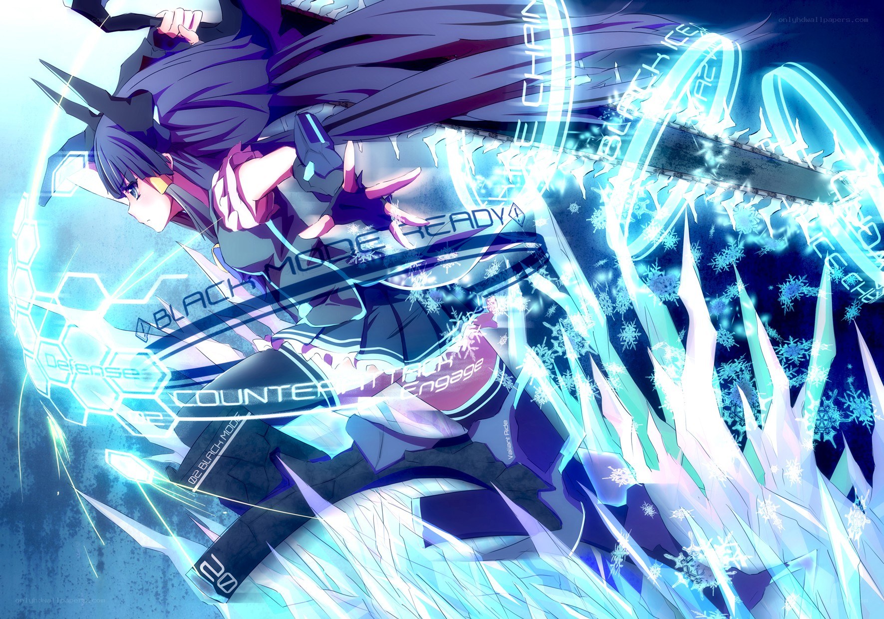 anime character with ice powers