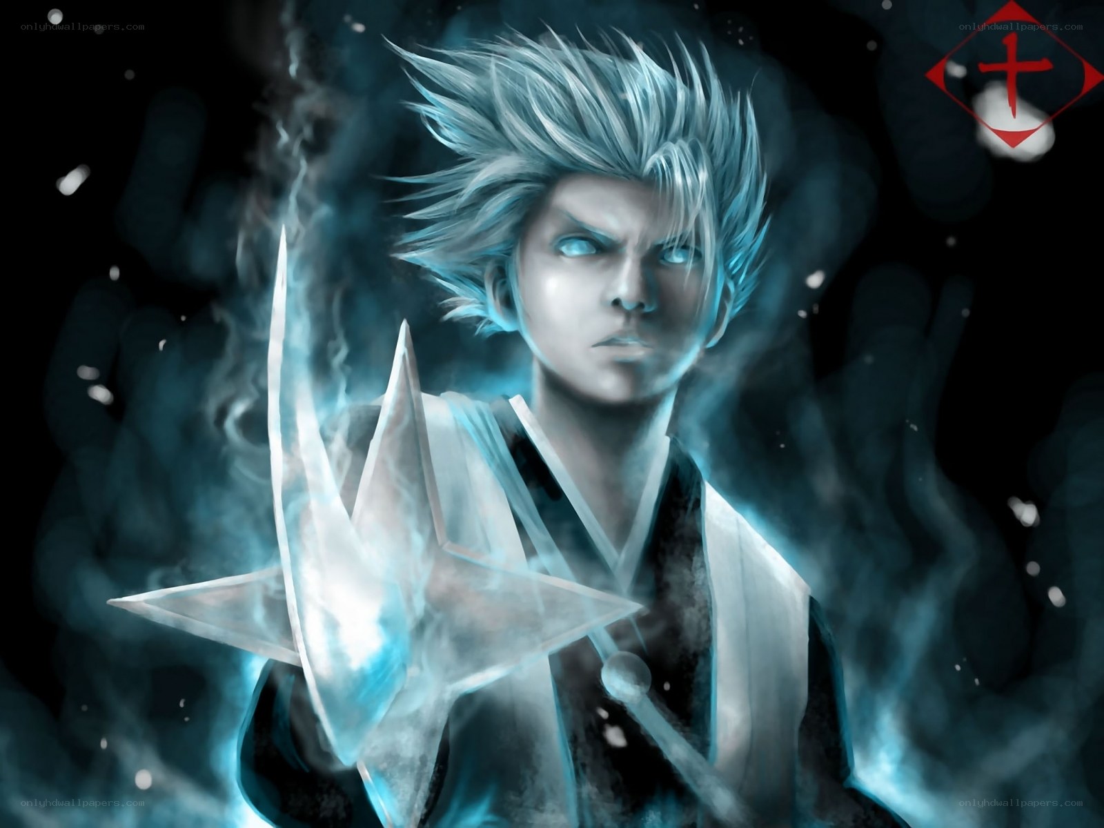 anime character with ice powers