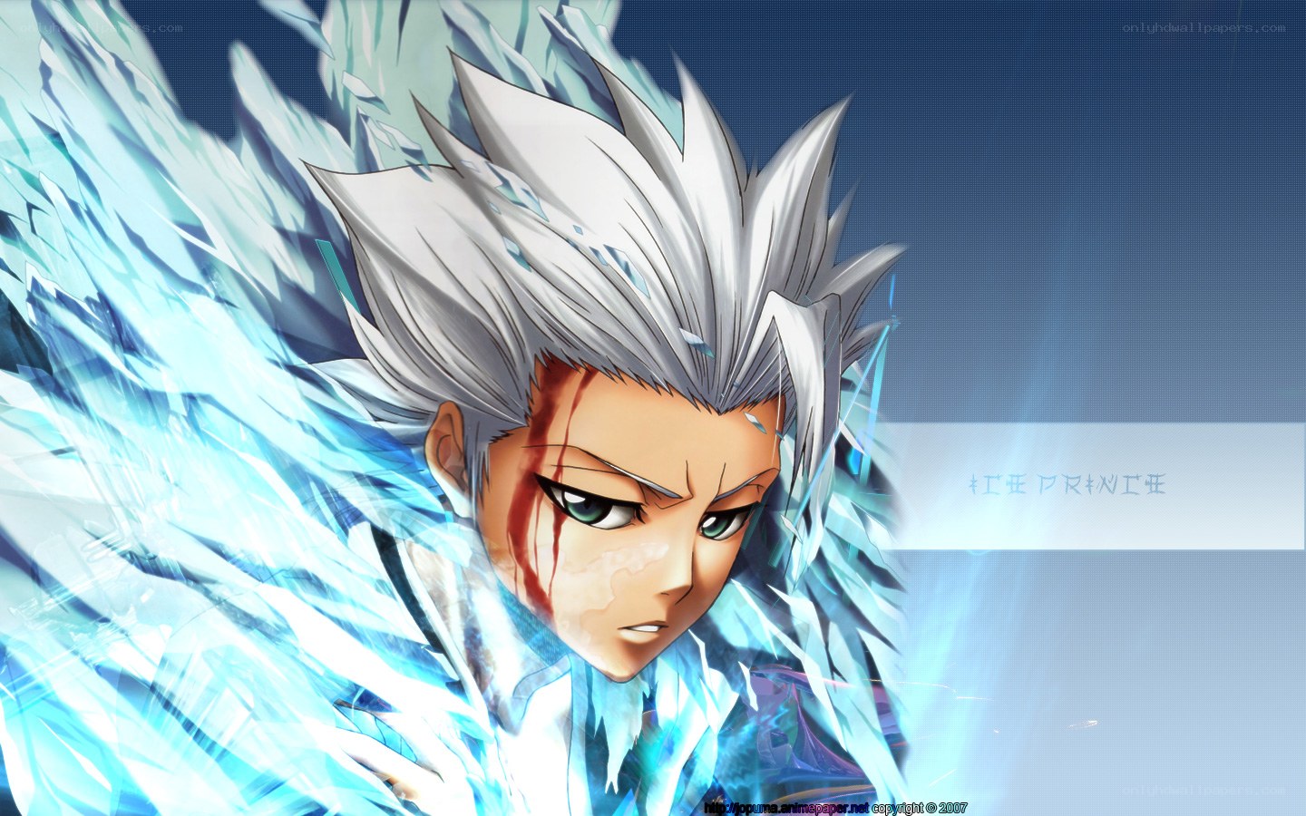 anime character with ice powers