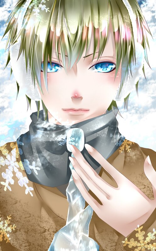 Anime Character with Ice