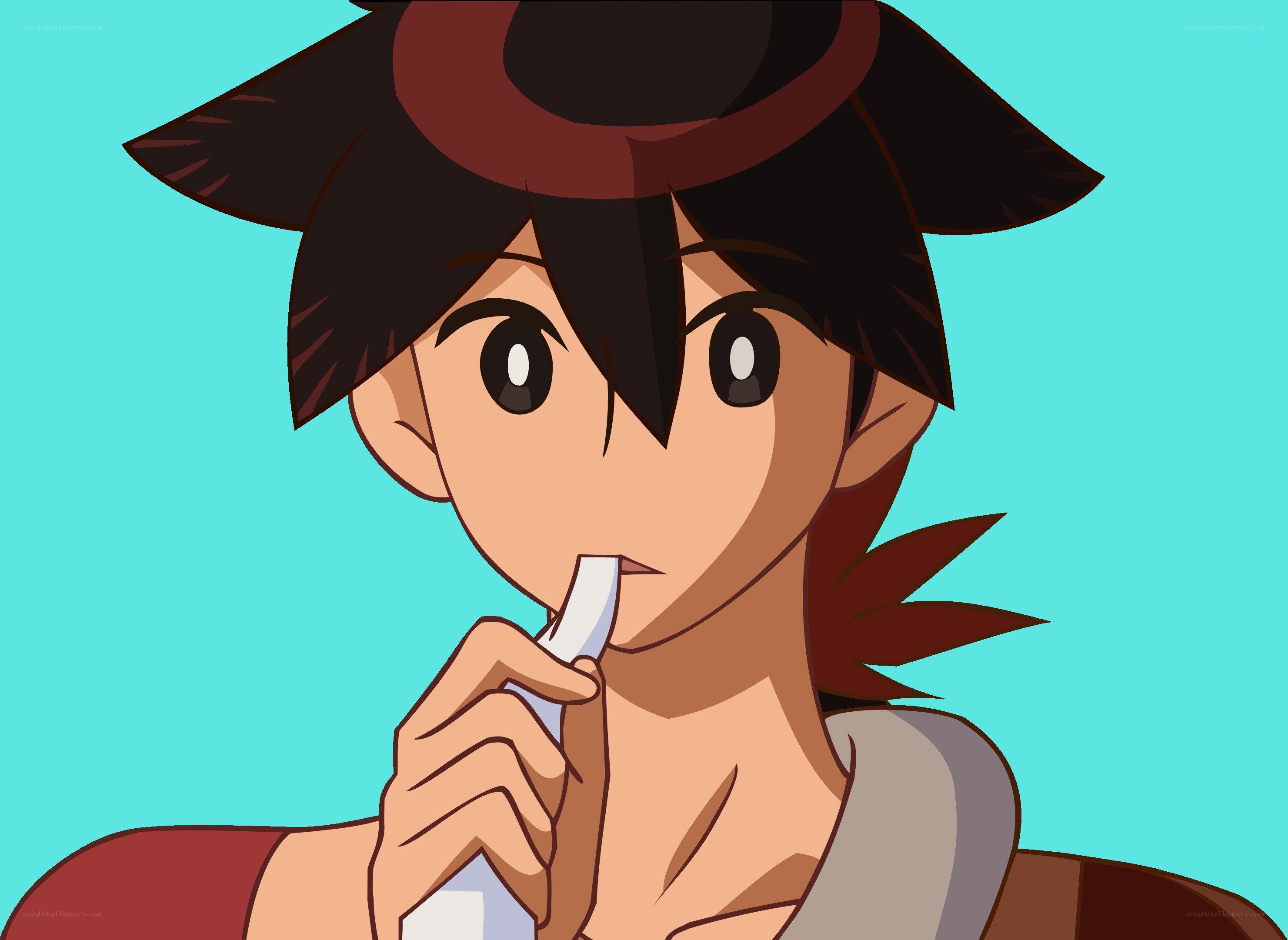 anime character with inhaler