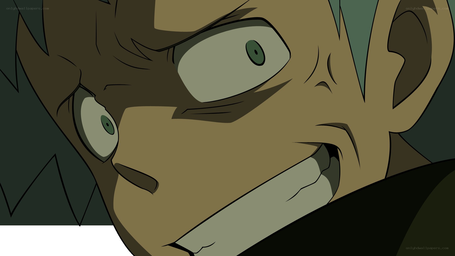 anime character with intense expression