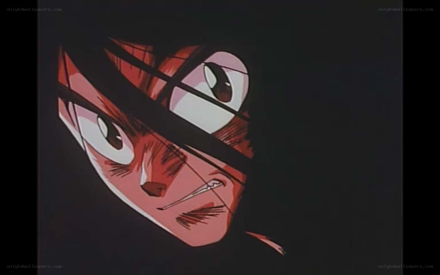 anime character with intense eyes