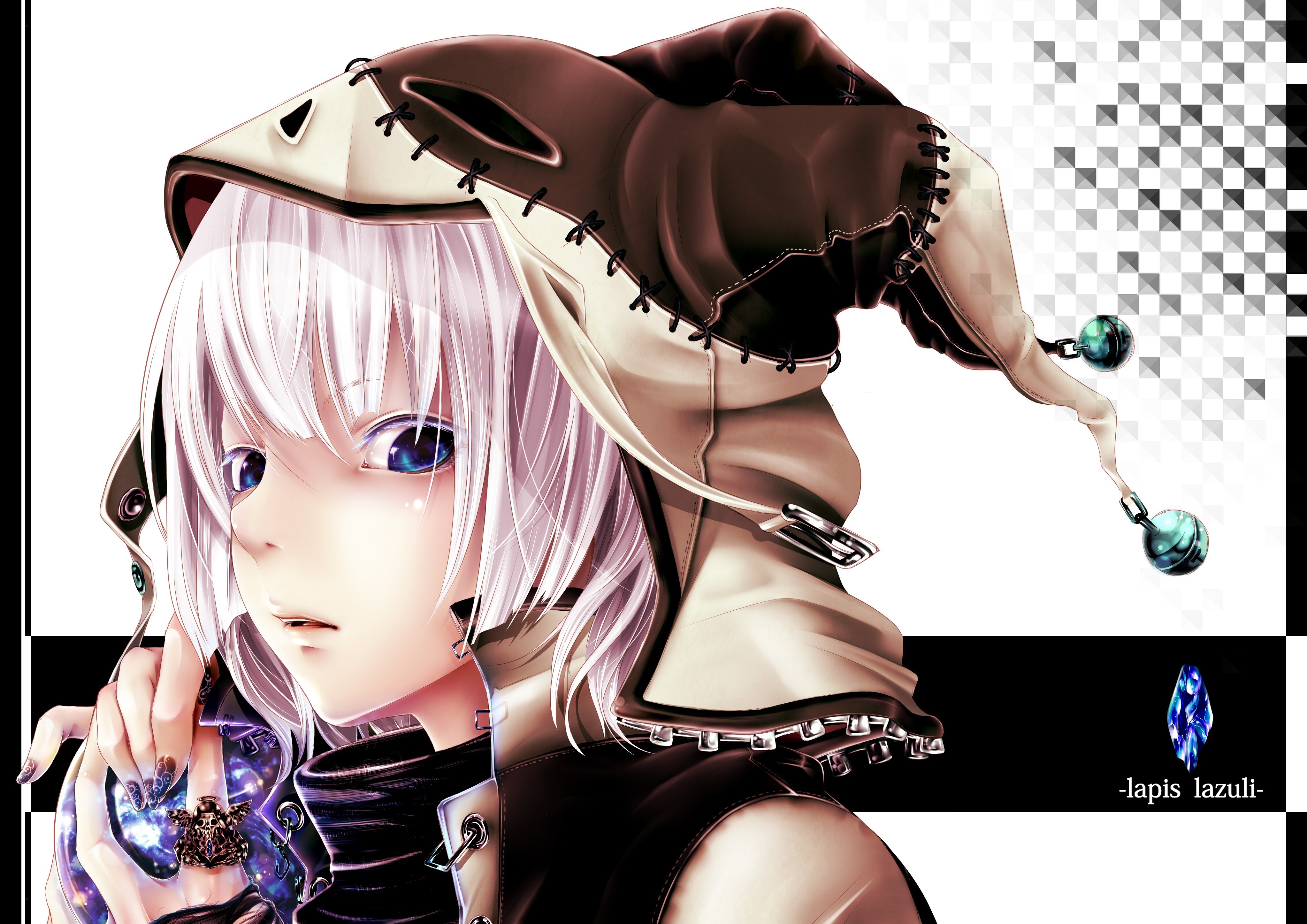 anime character with jester hat