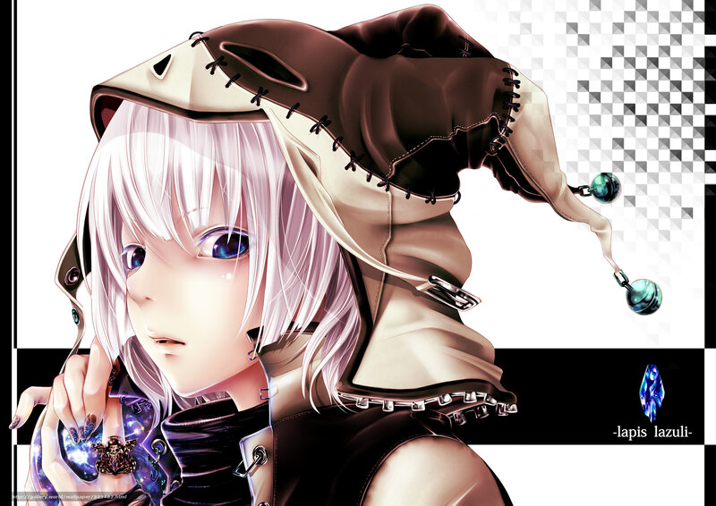 anime character with jester hat
