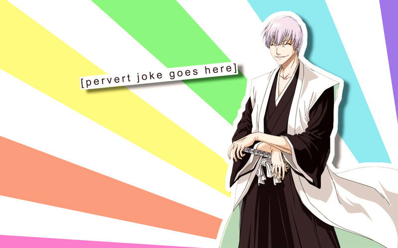 anime character with joke text