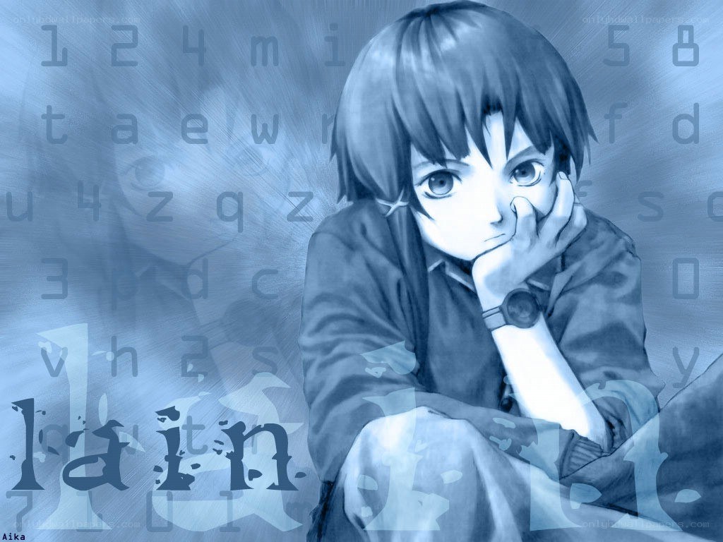 anime character with keyboard background
