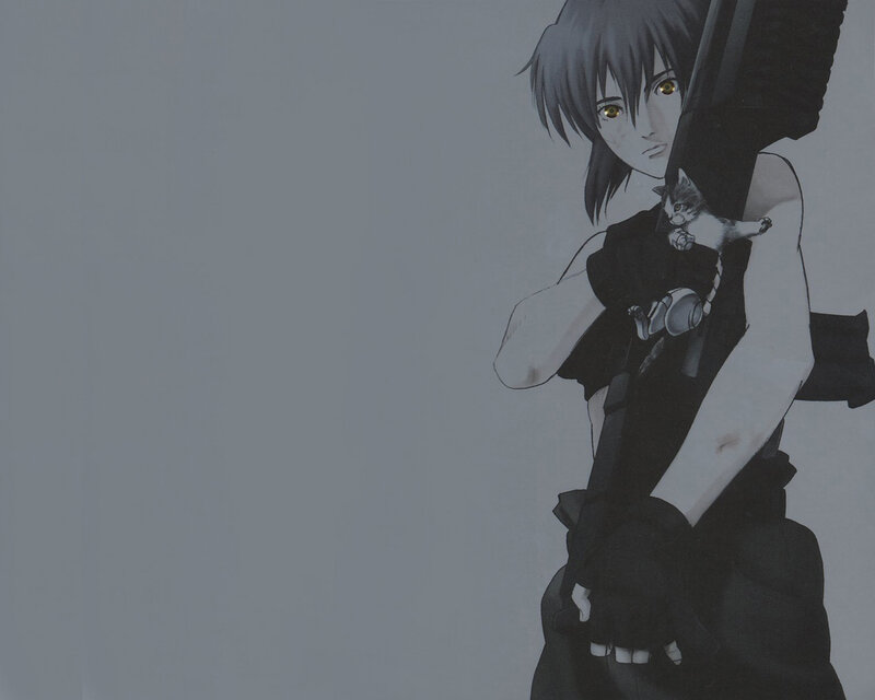 anime character with kitten